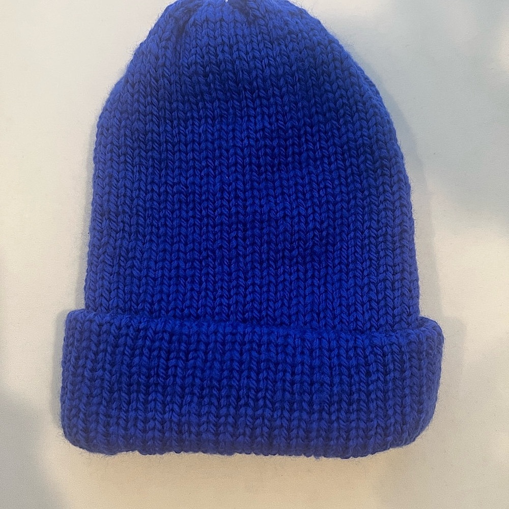 Blue Knit Beanie
